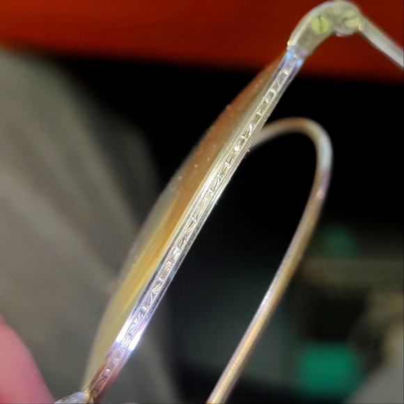 Antique 1930's 2 pair 10-12k Gold Eyeglasses Yellow Gold and White Gold Frames - Picture 6 of 16